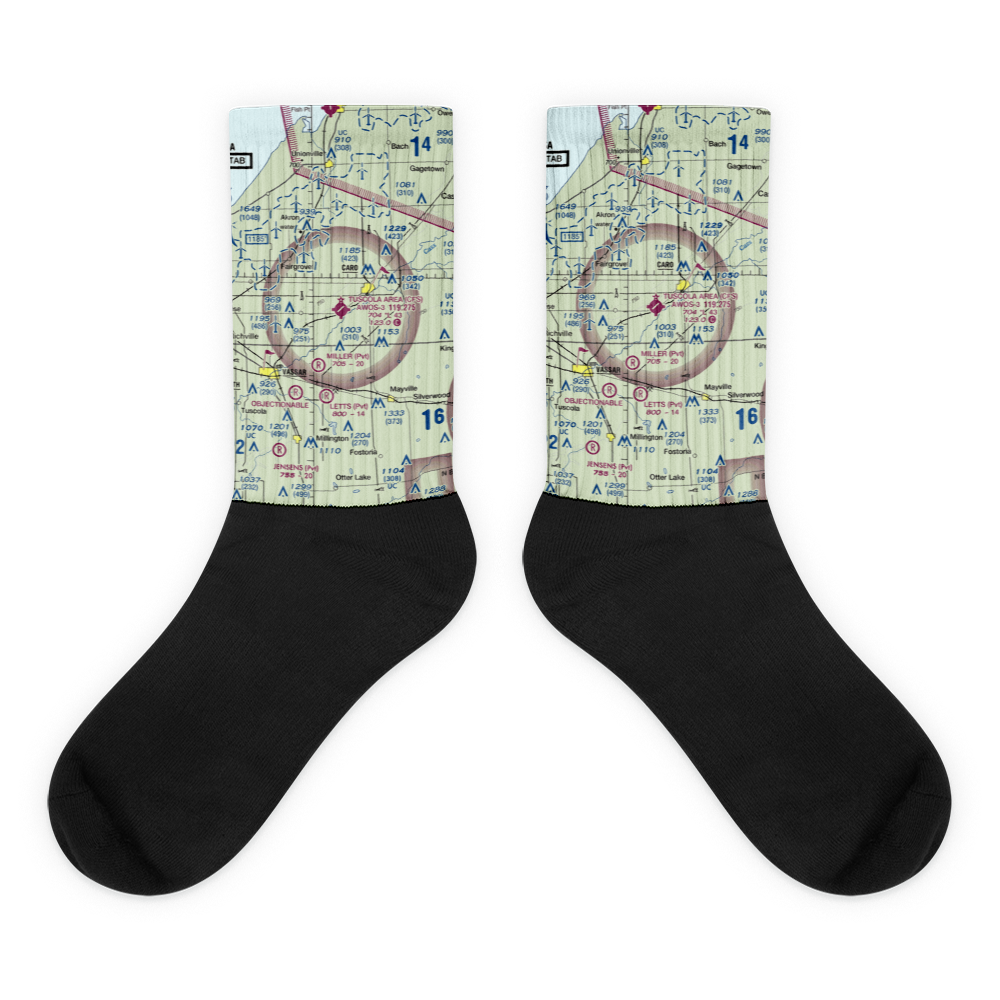 Tuscola Area Airport (CFS) VFR Sectional Socks 
