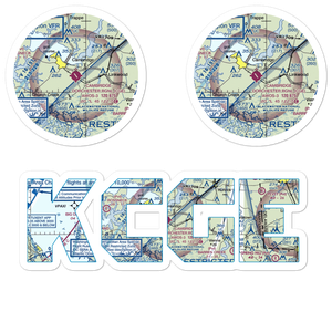 Cambridge Dorchester Airport (CGE) VFR Sectional Sticker Pack
