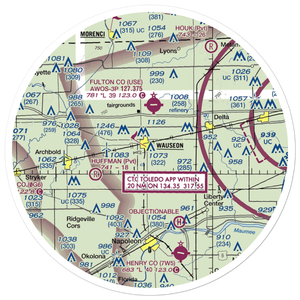 Wauseon Airport (CHC) VFR Sectional Sticker (30 mile)