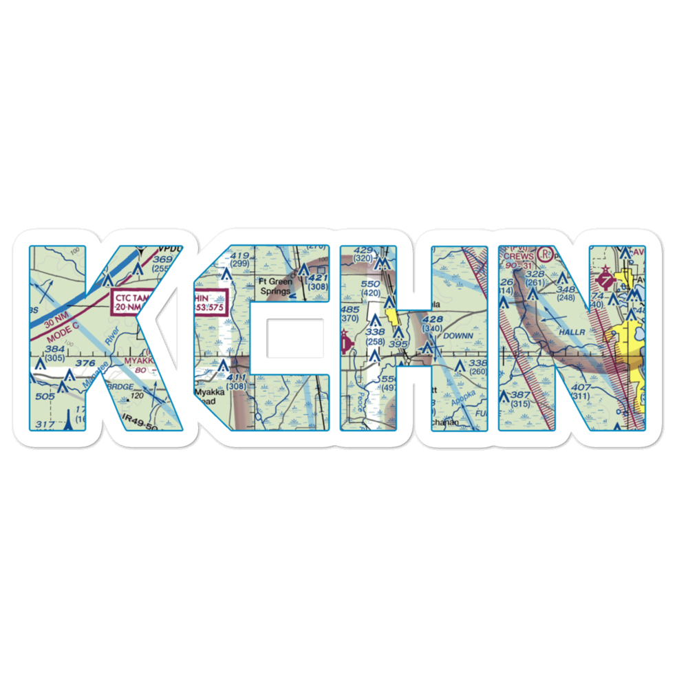 Wauchula Municipal Airport (CHN) VFR Sectional Sticker 