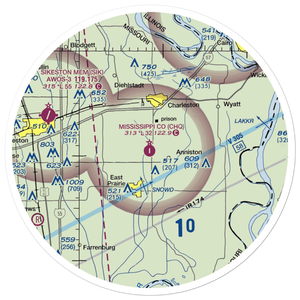 Mississippi County Airport (CHQ) VFR Sectional Sticker (30 mile)