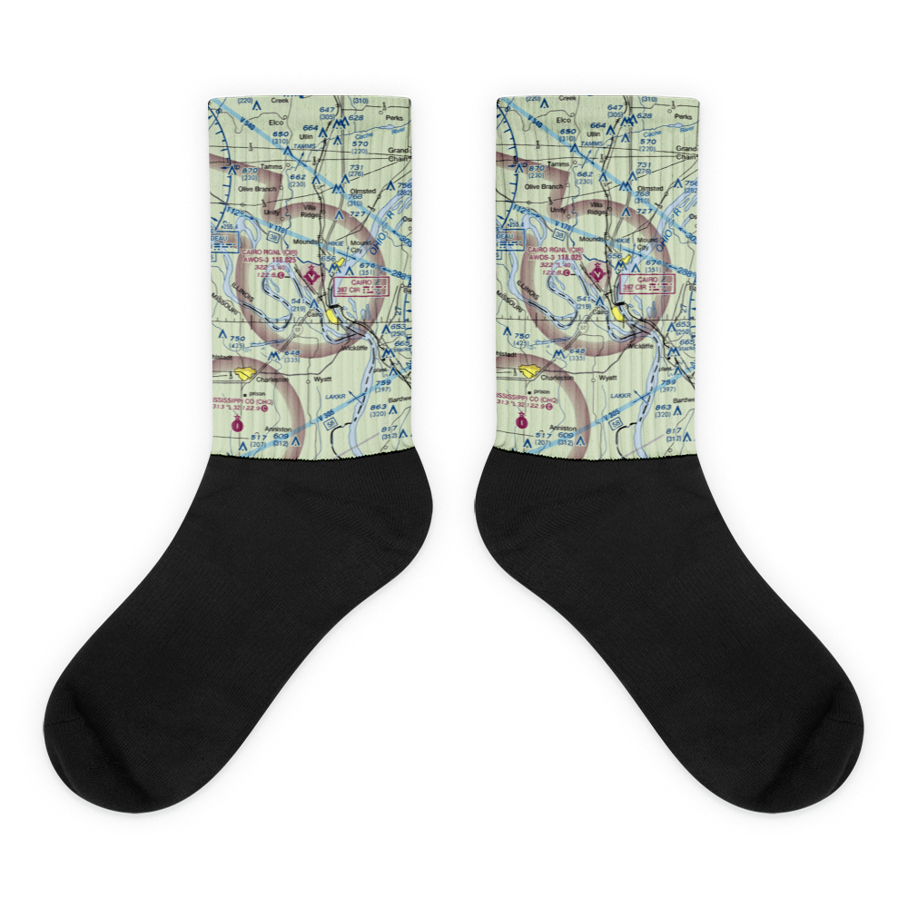 Cairo Regional Airport (CIR) VFR Sectional Socks 
