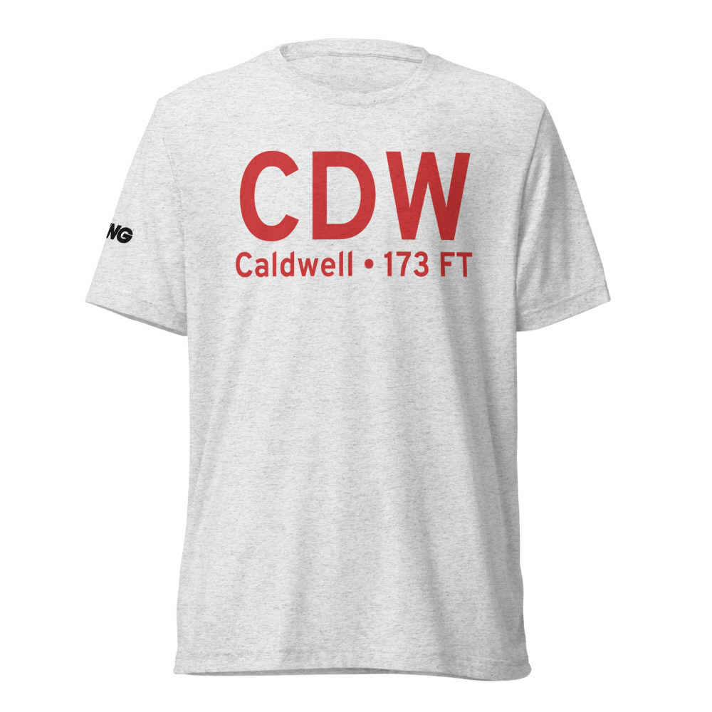 Caldwell (KCDW) Airport Tri-blend T-Shirt 