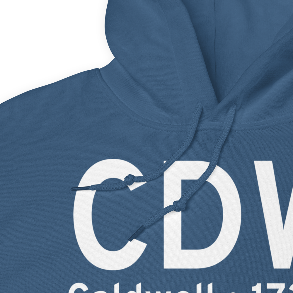 Caldwell (KCDW) Airport Hoodie Sweatshirt 