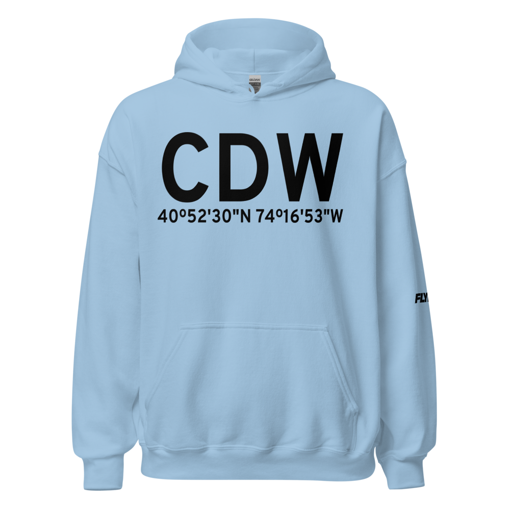 Caldwell (KCDW) Airport Hoodie Sweatshirt 