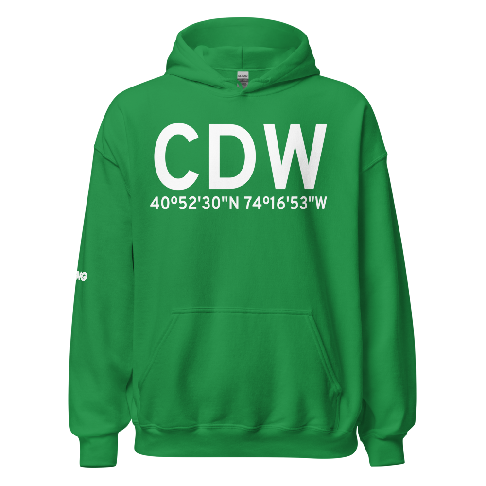 Caldwell (KCDW) Airport Hoodie Sweatshirt 