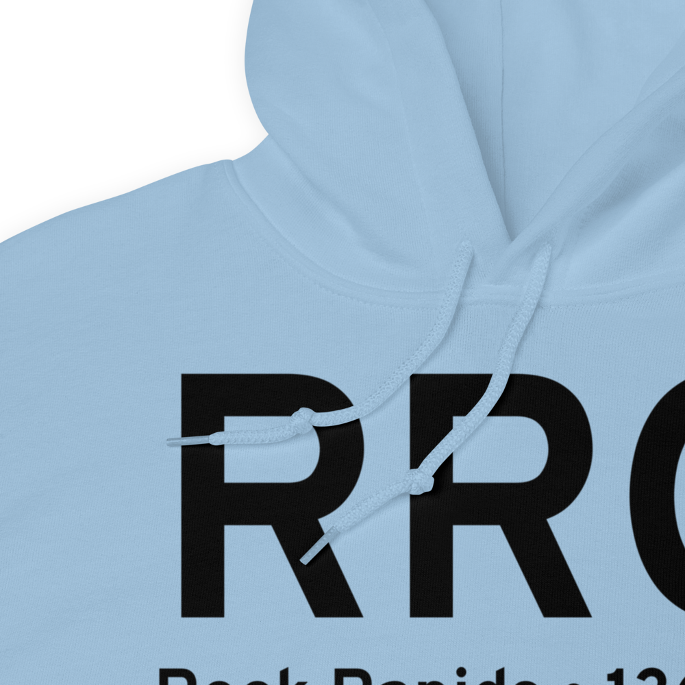 Rock Rapids (KRRQ) Airport Hoodie Sweatshirt 