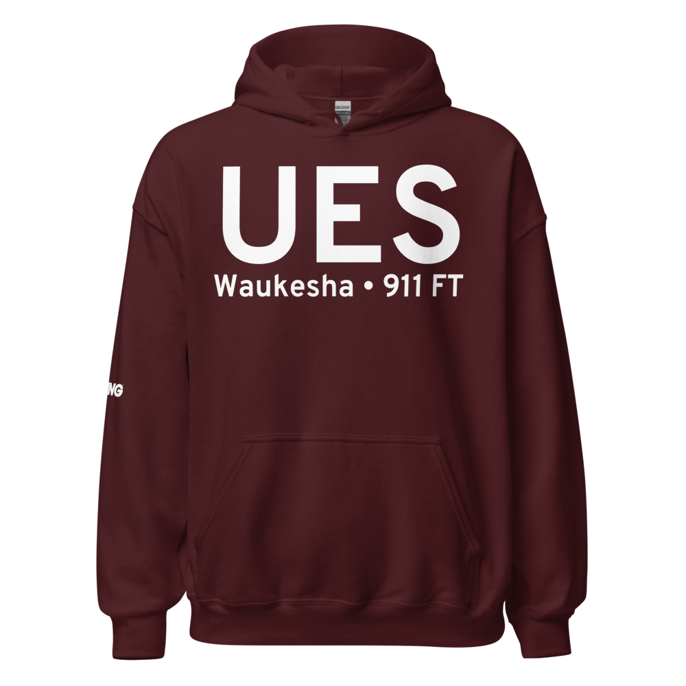 Waukesha (KUES) Airport Hoodie Sweatshirt 