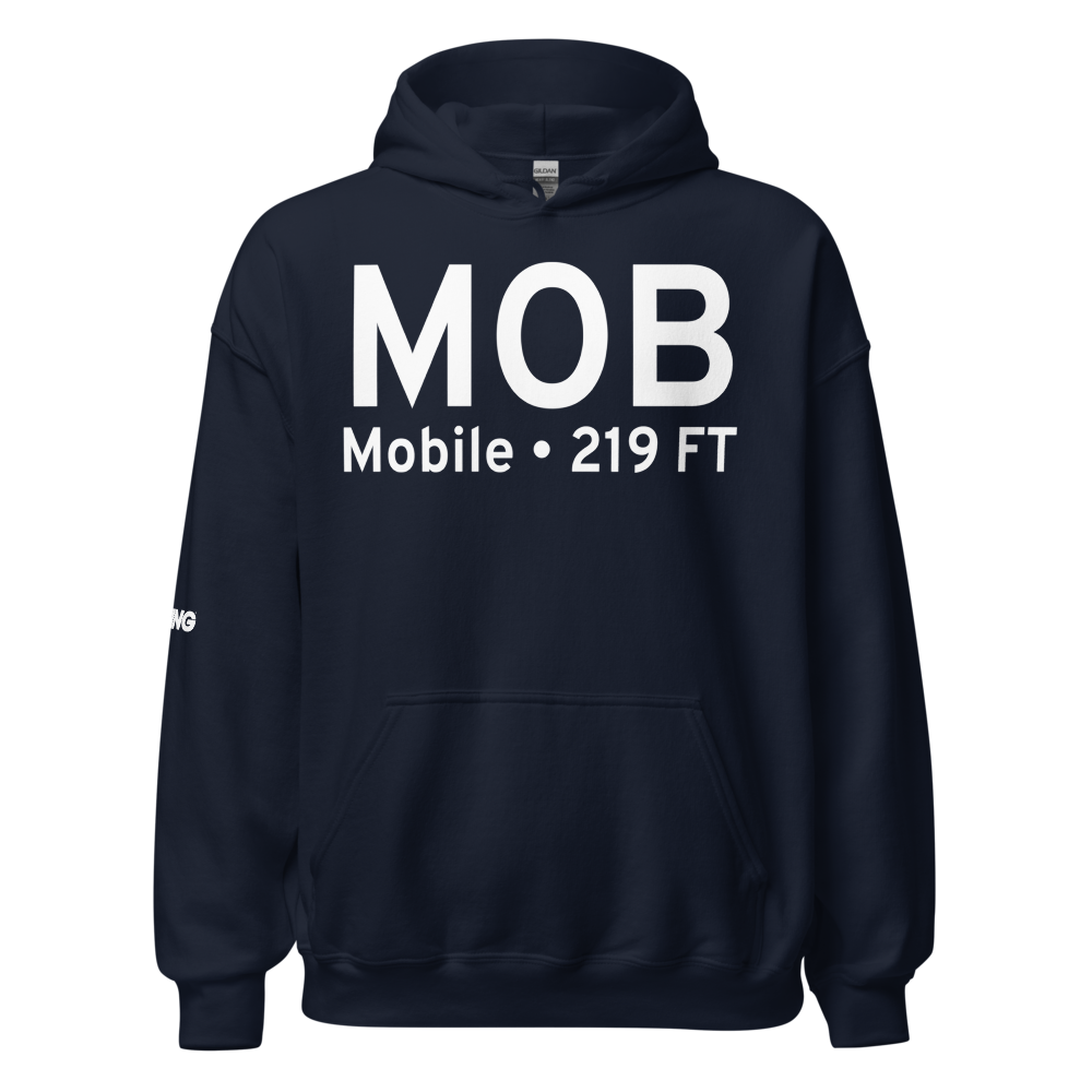 Mobile (KMOB) Airport Hoodie Sweatshirt 