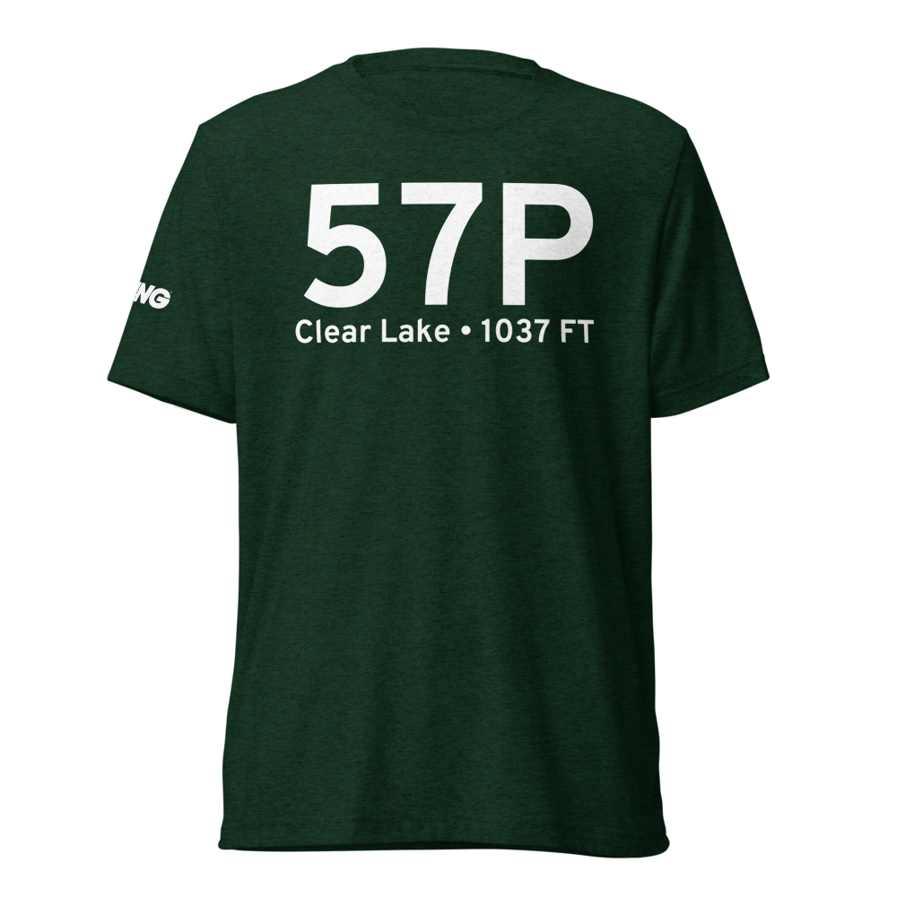 Clear Lake (5IN7) Airport Tri-blend T-Shirt 