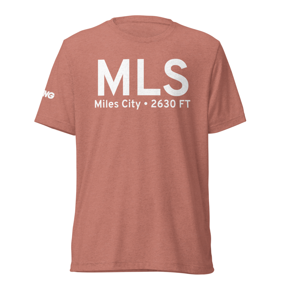 Miles City (KMLS) Airport Tri-blend T-Shirt 