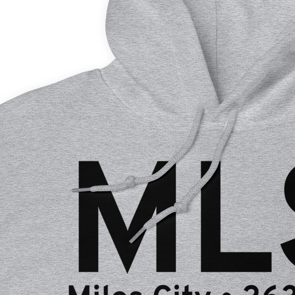 Miles City (KMLS) Airport Hoodie Sweatshirt 