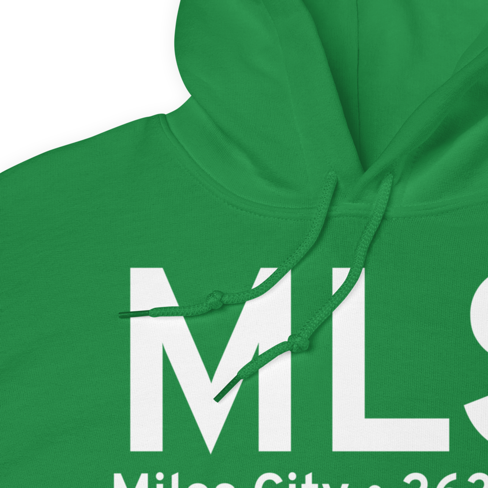 Miles City (KMLS) Airport Hoodie Sweatshirt 