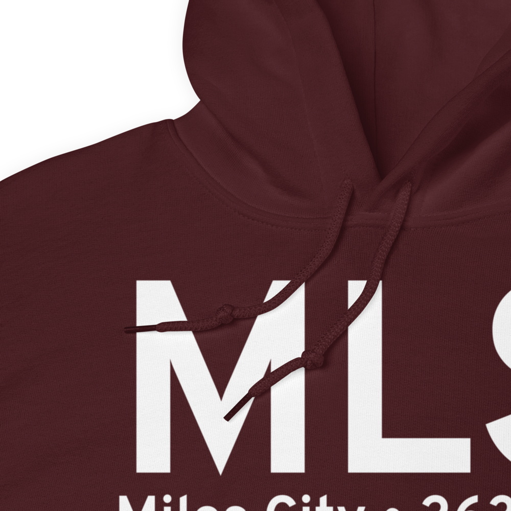 Miles City (KMLS) Airport Hoodie Sweatshirt 