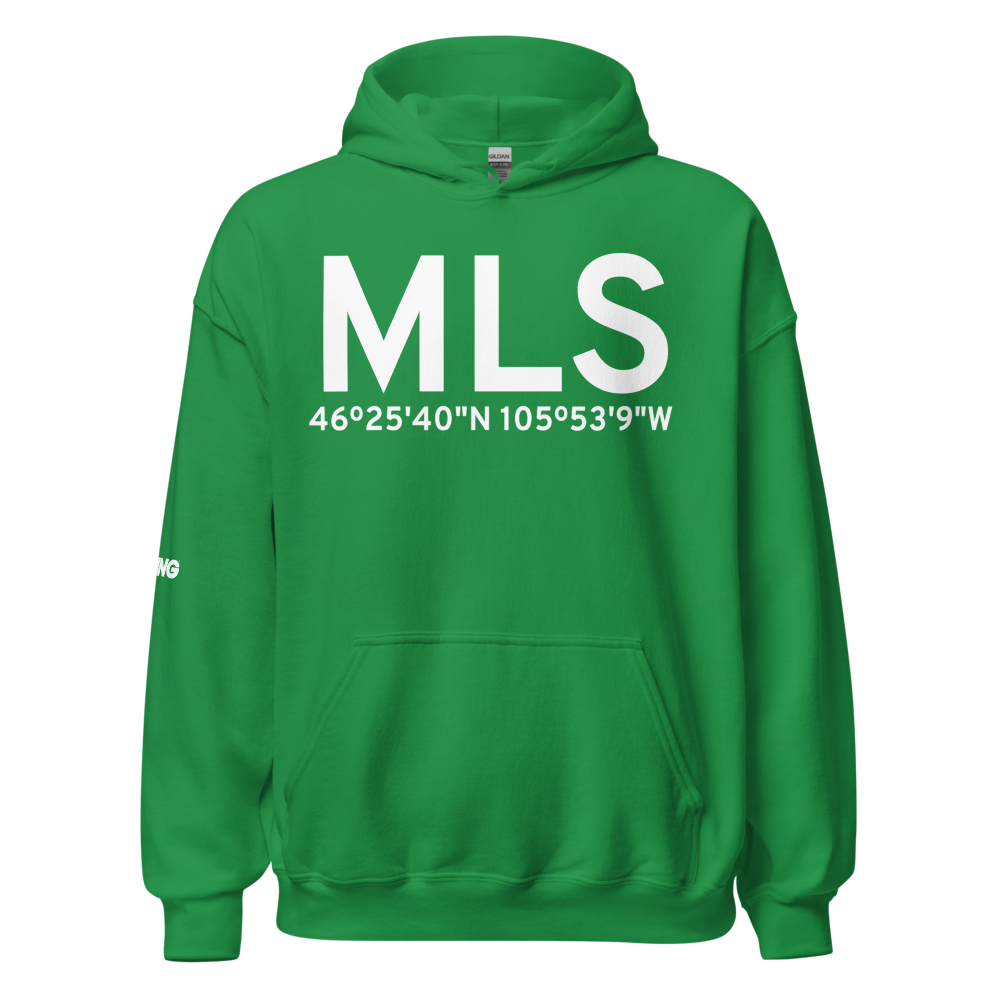 Miles City (KMLS) Airport Hoodie Sweatshirt 