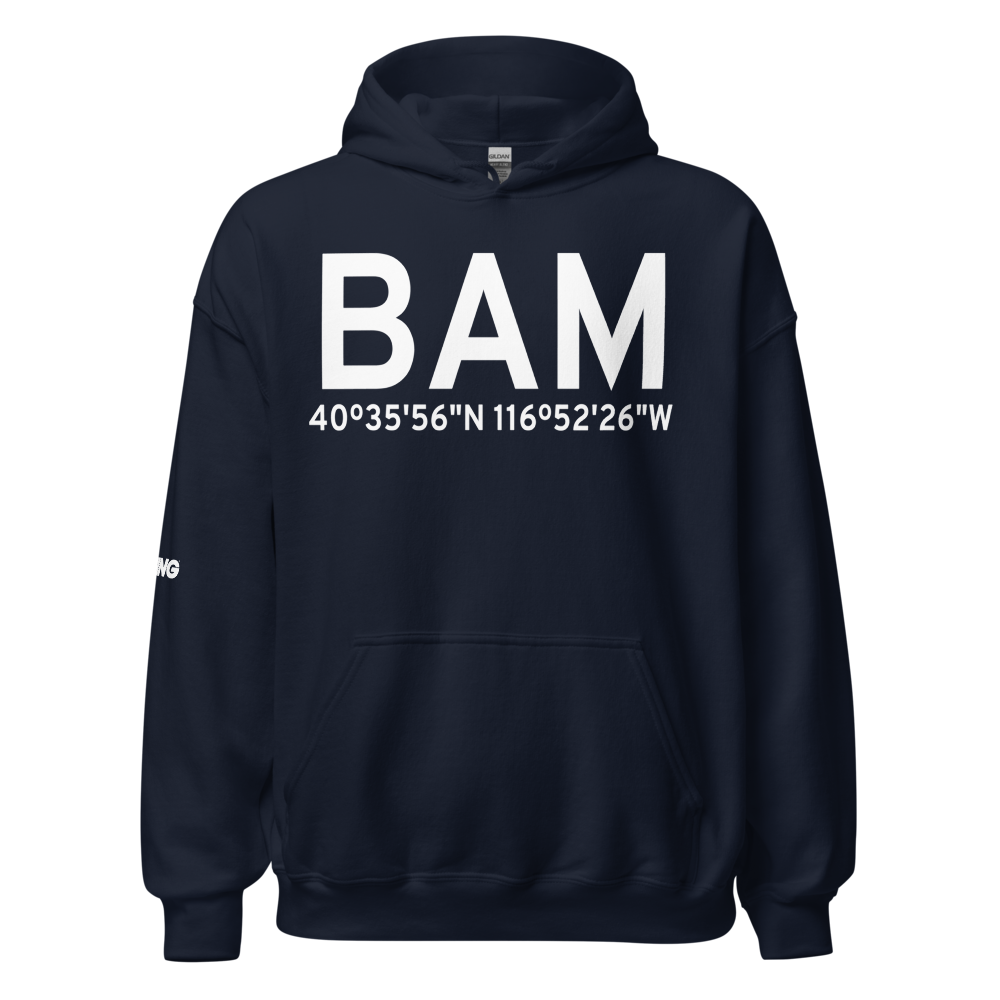 Battle Mountain (KBAM) Airport Hoodie Sweatshirt 