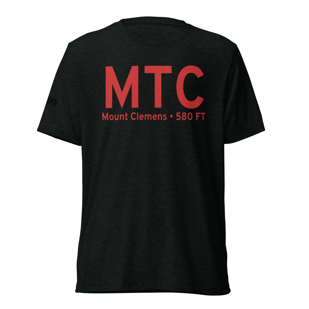 Mount Clemens (KMTC) Airport Tri-blend T-Shirt 