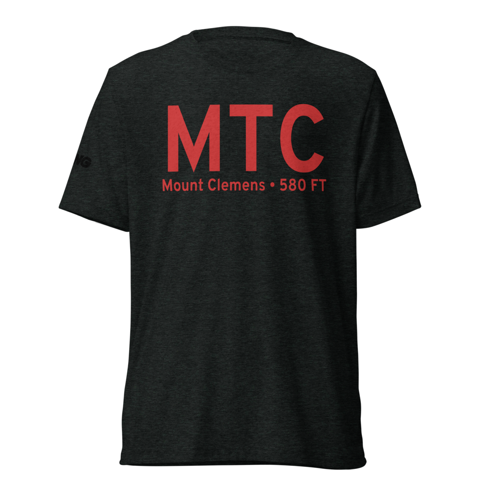 Mount Clemens (KMTC) Airport Tri-blend T-Shirt 