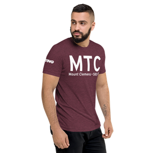 Mount Clemens (KMTC) Airport Tri-blend T-Shirt