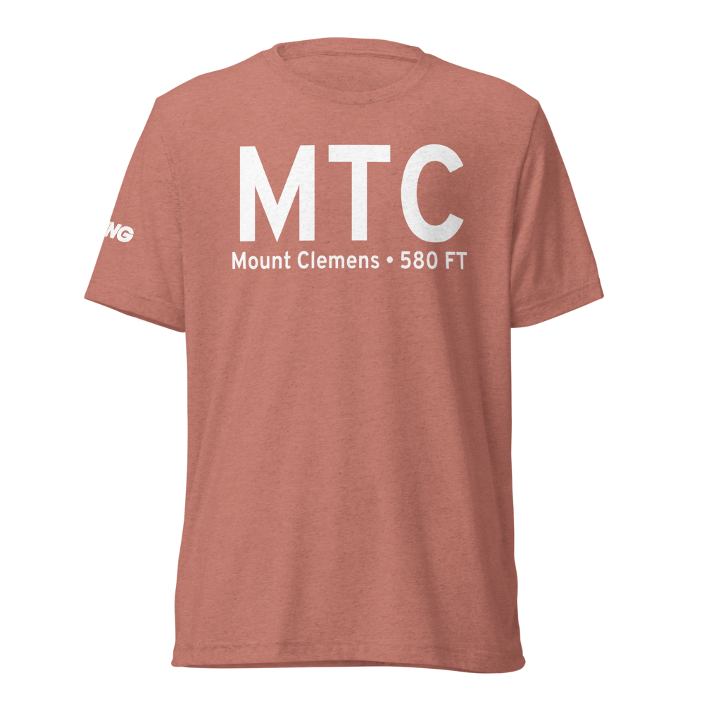 Mount Clemens (KMTC) Airport Tri-blend T-Shirt 