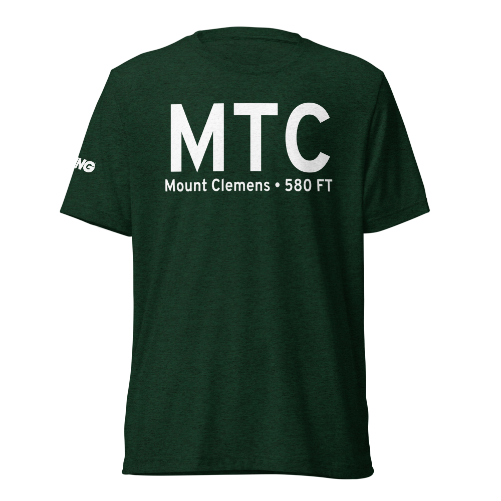 Mount Clemens (KMTC) Airport Tri-blend T-Shirt 