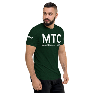 Mount Clemens (KMTC) Airport Tri-blend T-Shirt