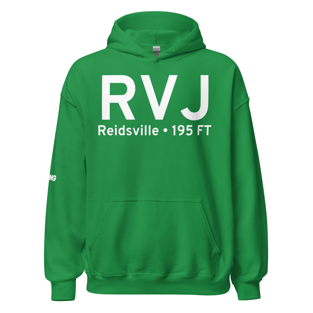 Reidsville (KRVJ) Airport Hoodie Sweatshirt 