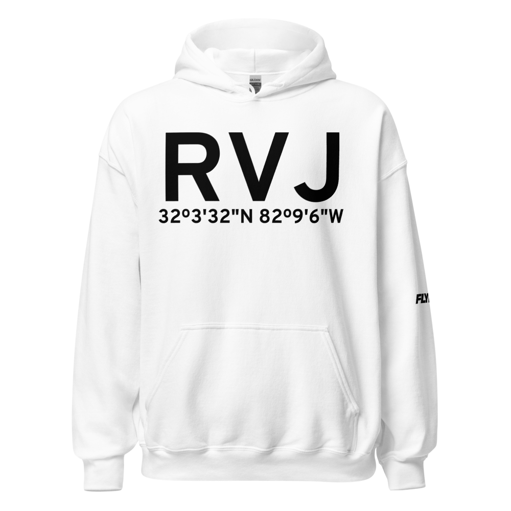 Reidsville (KRVJ) Airport Hoodie Sweatshirt 