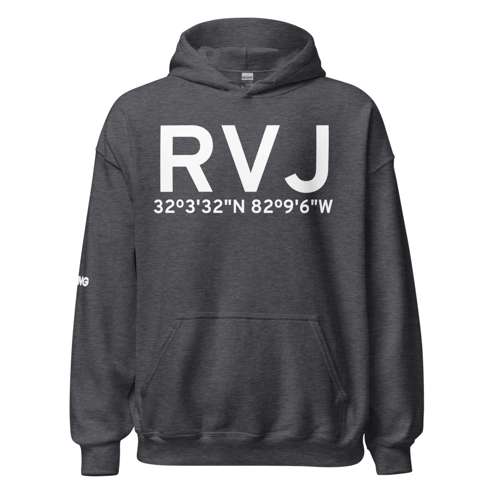 Reidsville (KRVJ) Airport Hoodie Sweatshirt 