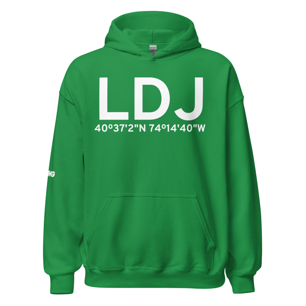 Linden (KLDJ) Airport Hoodie Sweatshirt 
