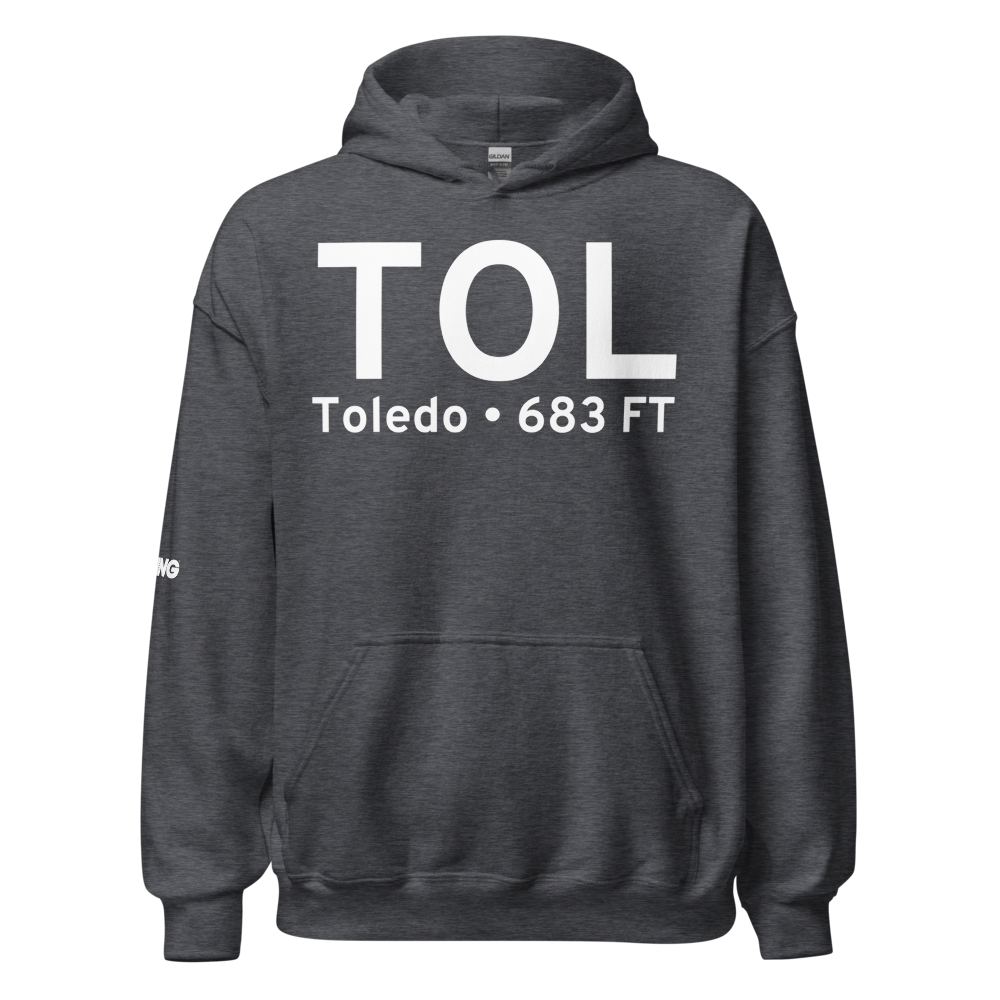 Toledo (KTOL) Airport Hoodie Sweatshirt 