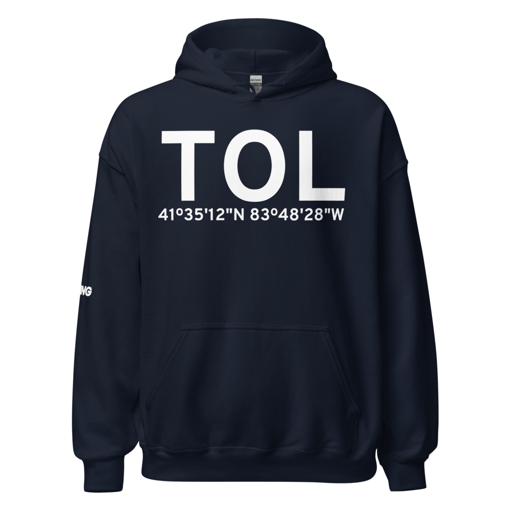 Toledo (KTOL) Airport Hoodie Sweatshirt 