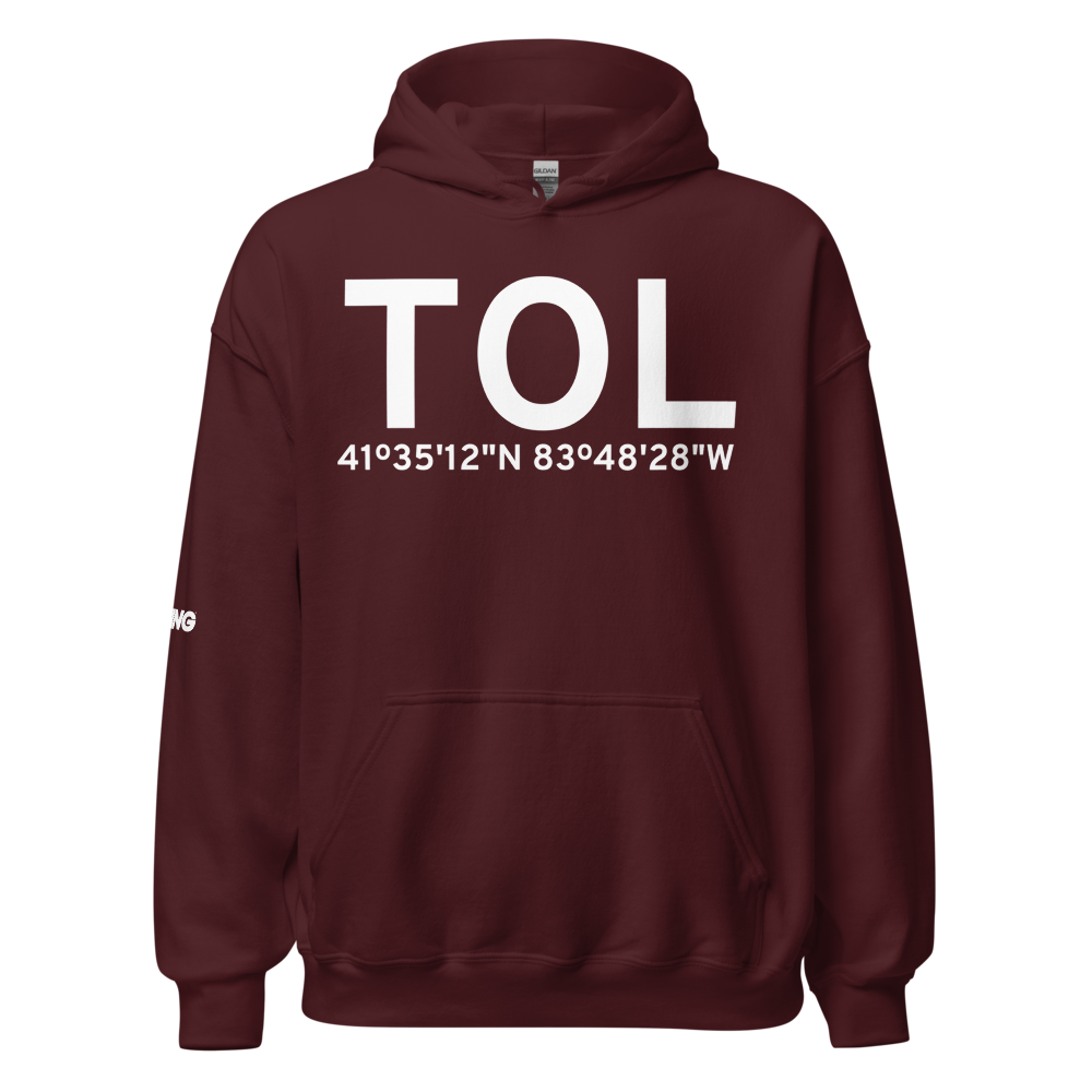 Toledo (KTOL) Airport Hoodie Sweatshirt 