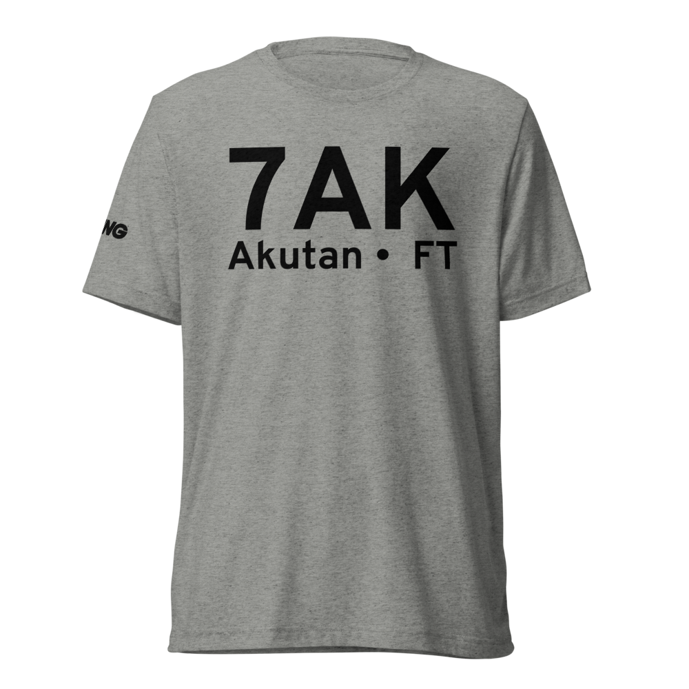 Akutan (PAUT) Airport Tri-blend T-Shirt 