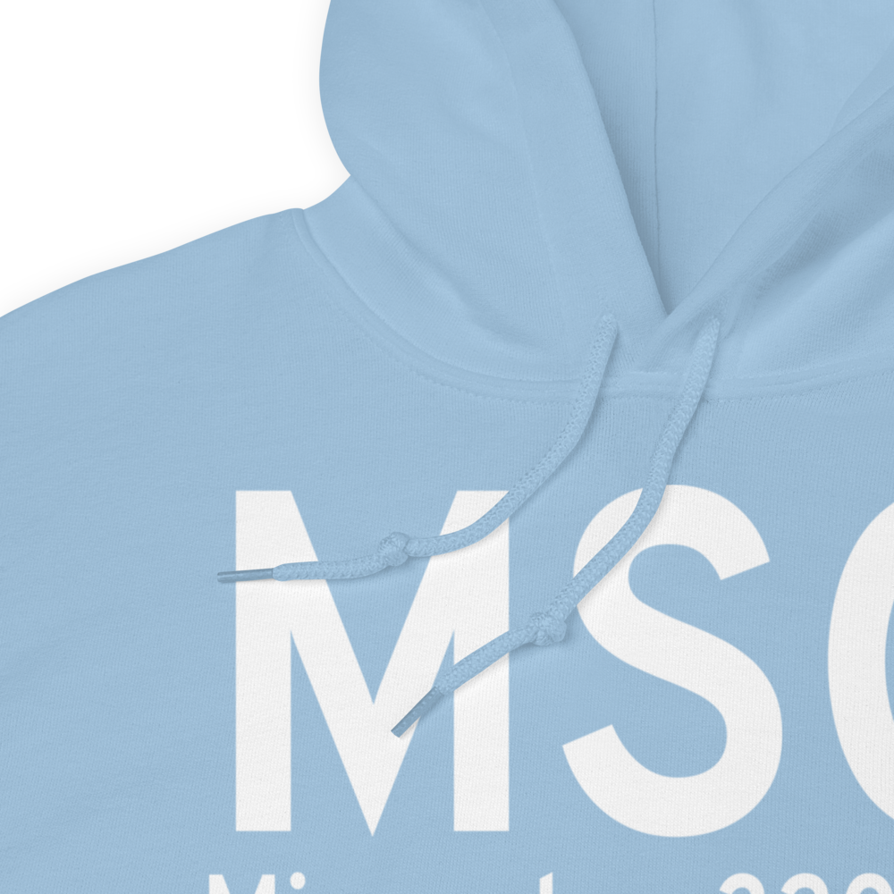 Missoula (KMSO) Airport Hoodie Sweatshirt 
