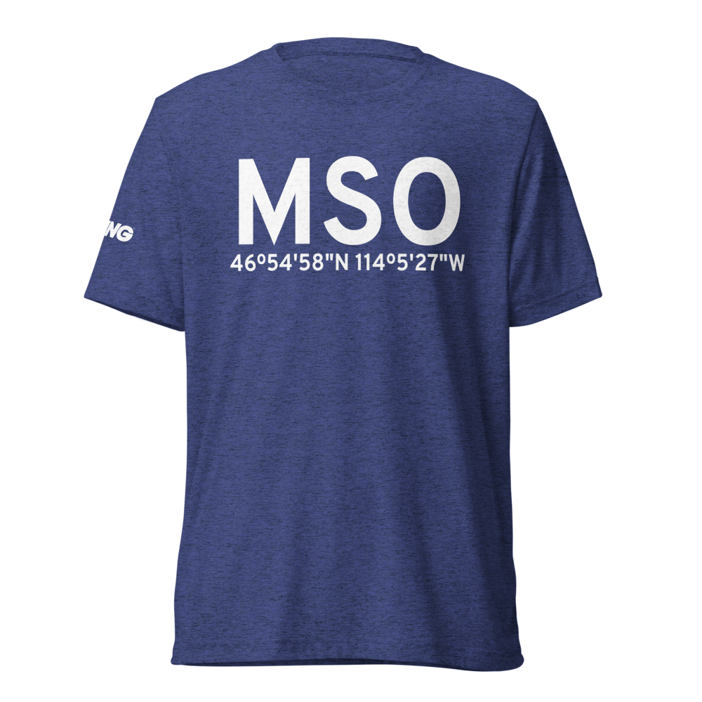 Missoula (KMSO) Airport Tri-blend T-Shirt 