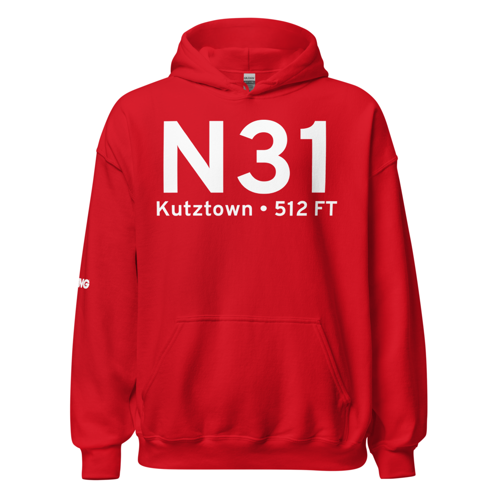 Kutztown (N31) Airport Hoodie Sweatshirt 