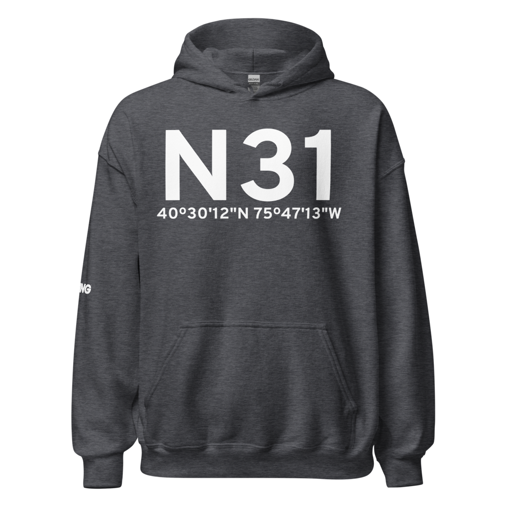 Kutztown (N31) Airport Hoodie Sweatshirt 