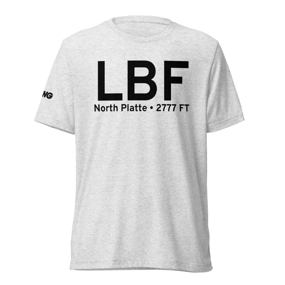 North Platte (KLBF) Airport Tri-blend T-Shirt 