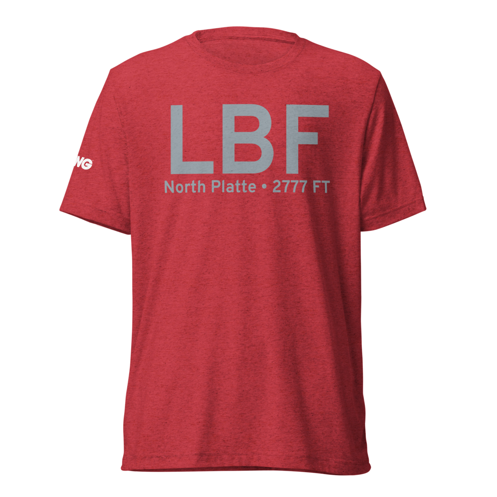 North Platte (KLBF) Airport Tri-blend T-Shirt 