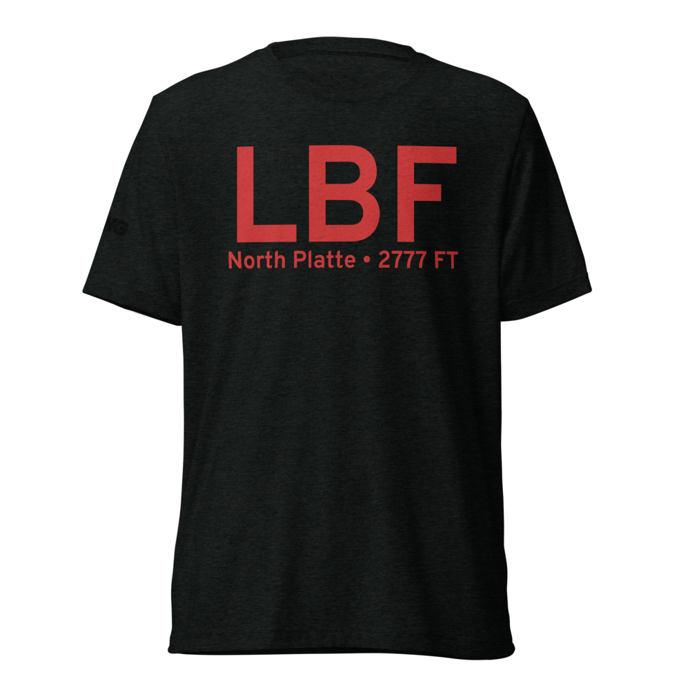 North Platte (KLBF) Airport Tri-blend T-Shirt 