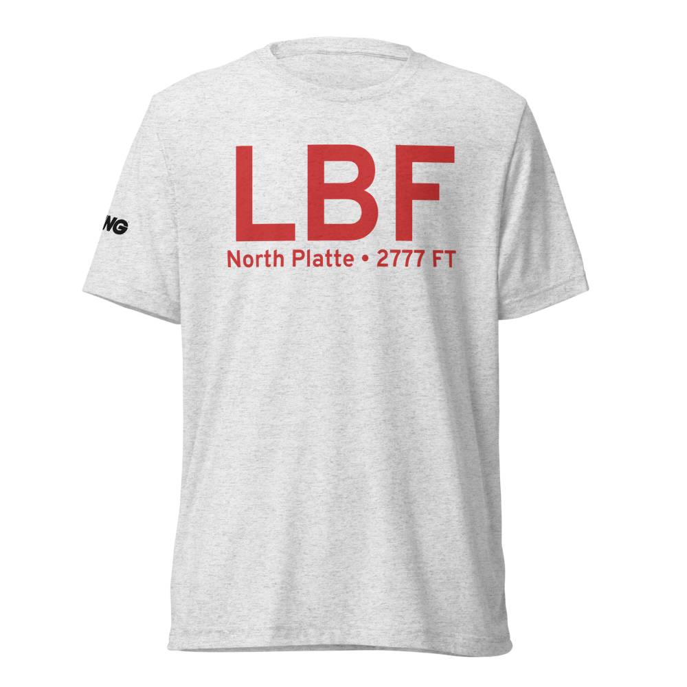 North Platte (KLBF) Airport Tri-blend T-Shirt 
