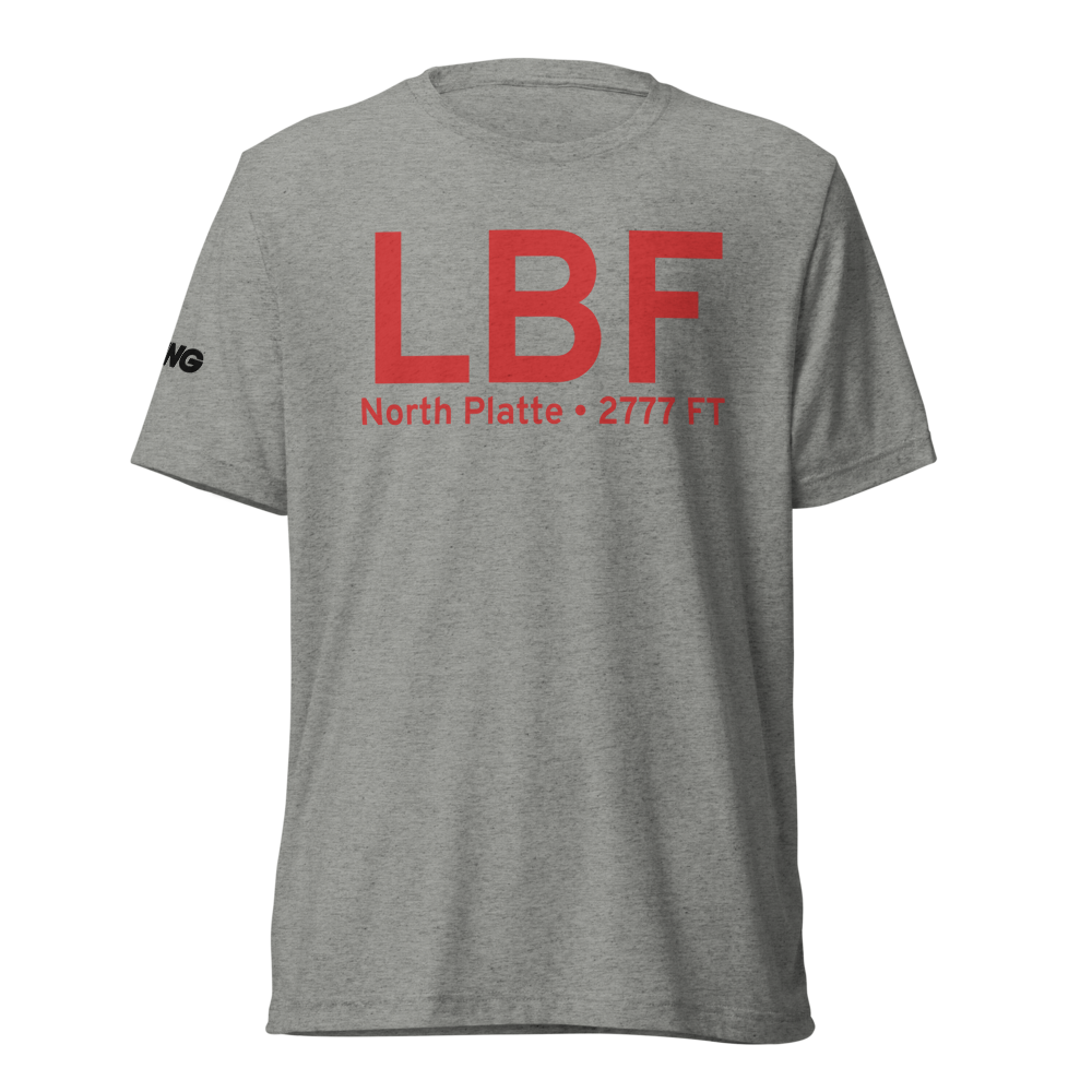 North Platte (KLBF) Airport Tri-blend T-Shirt 