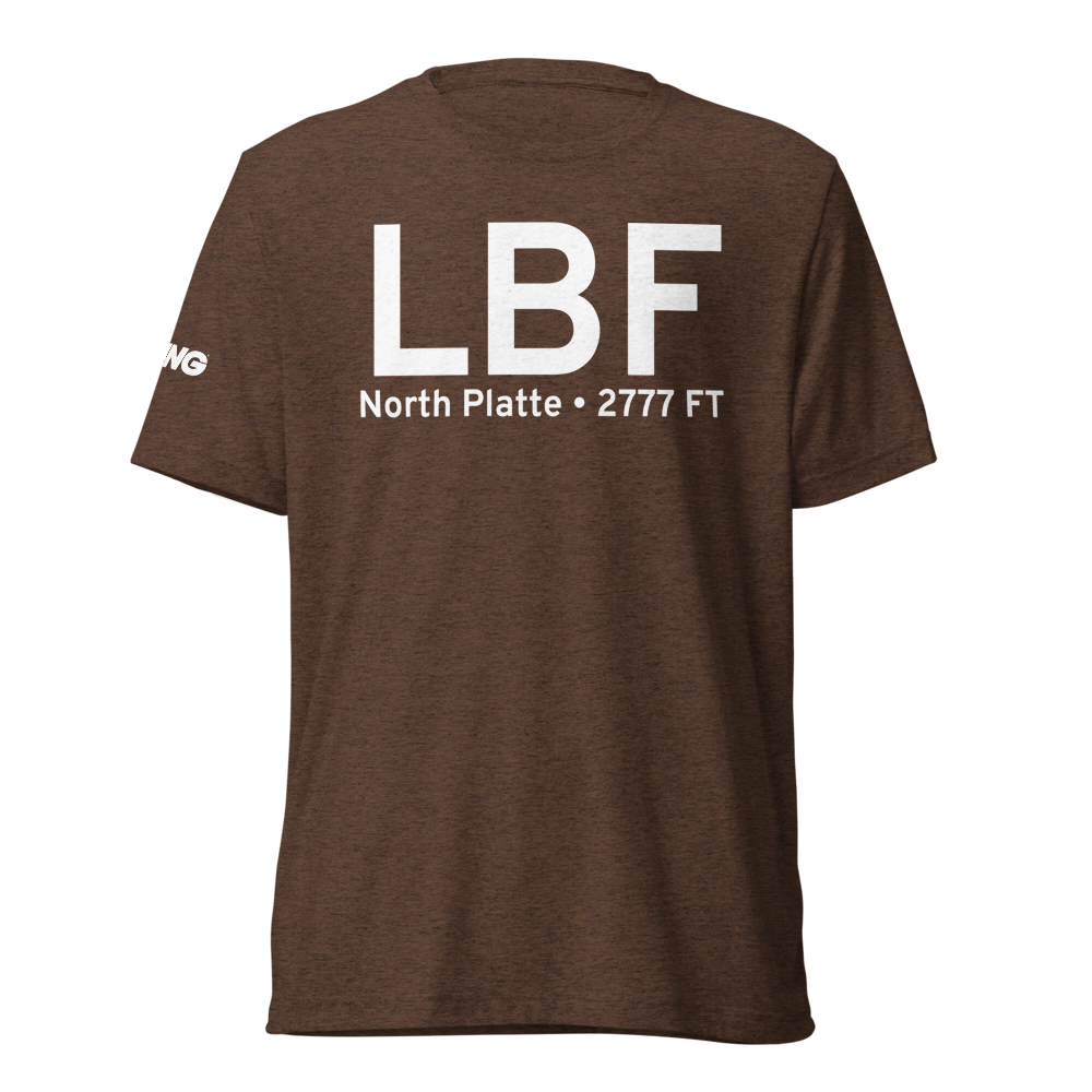 North Platte (KLBF) Airport Tri-blend T-Shirt 
