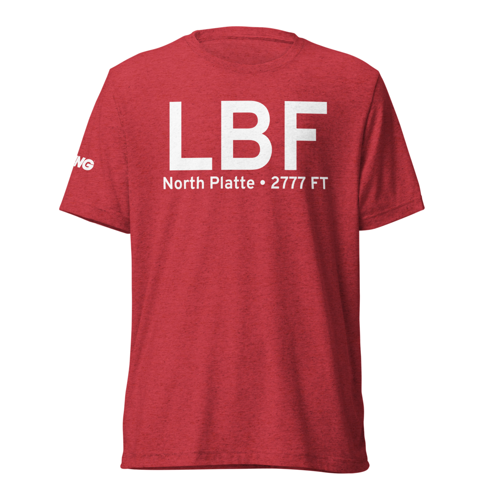 North Platte (KLBF) Airport Tri-blend T-Shirt 