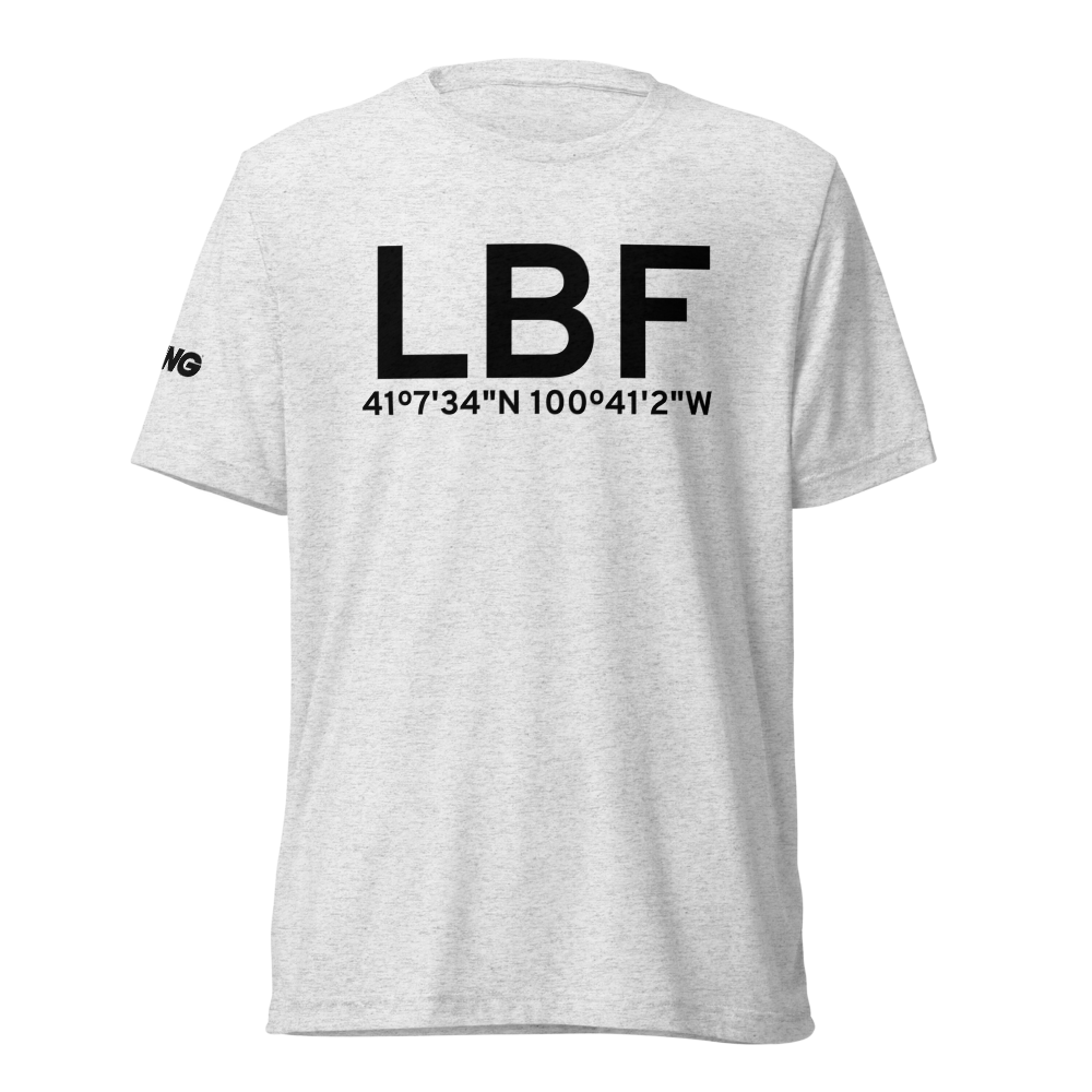 North Platte (KLBF) Airport Tri-blend T-Shirt 