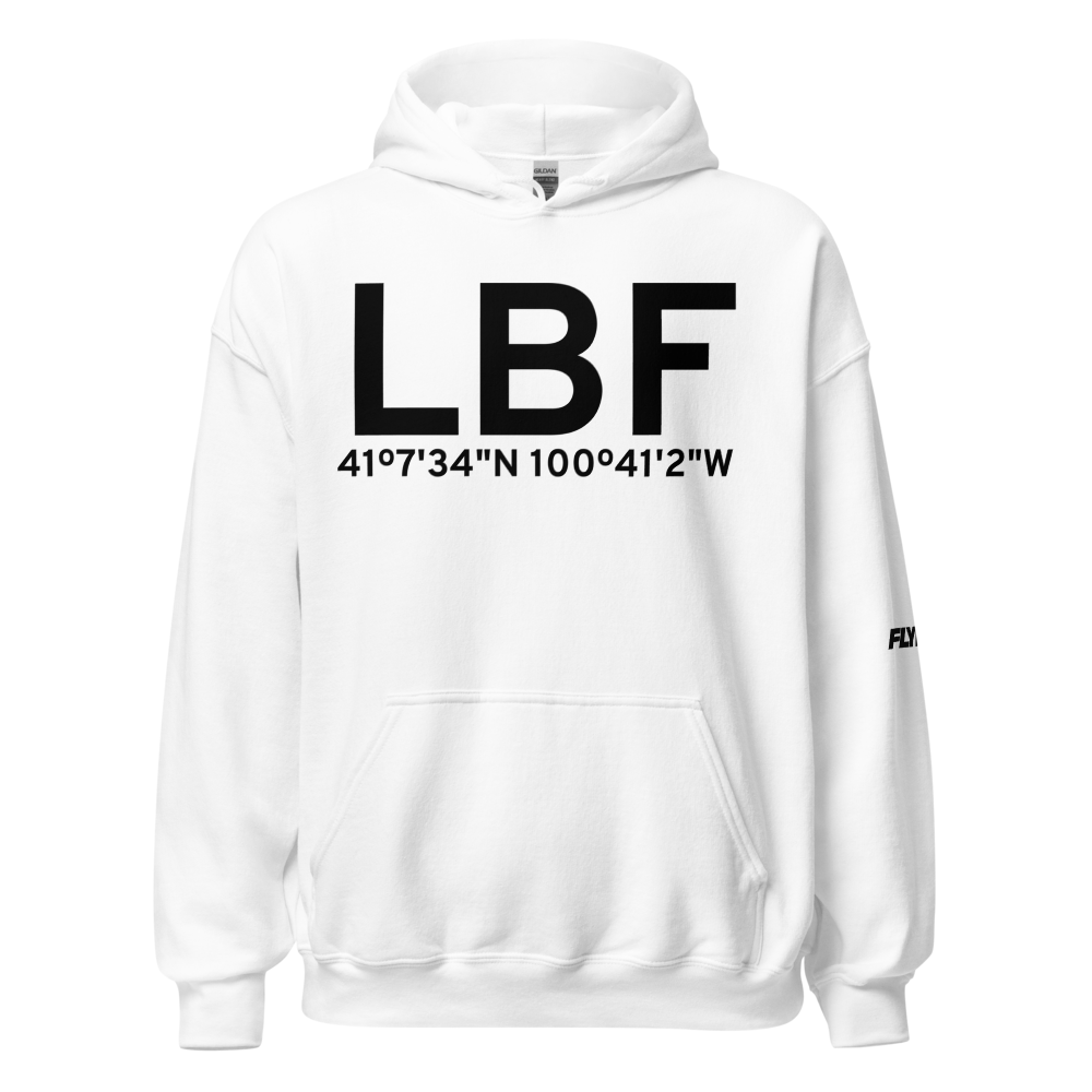 North Platte (KLBF) Airport Hoodie Sweatshirt 