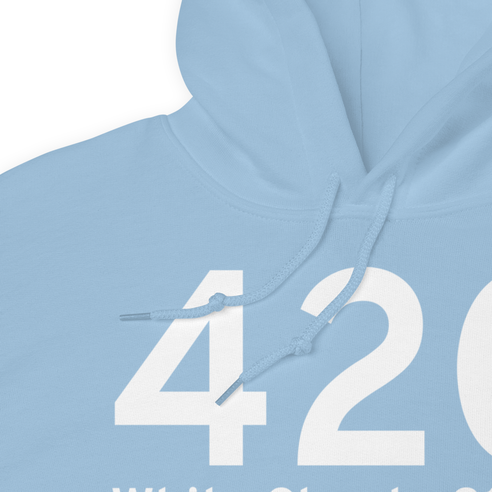White Cloud (42C) Airport Hoodie Sweatshirt 