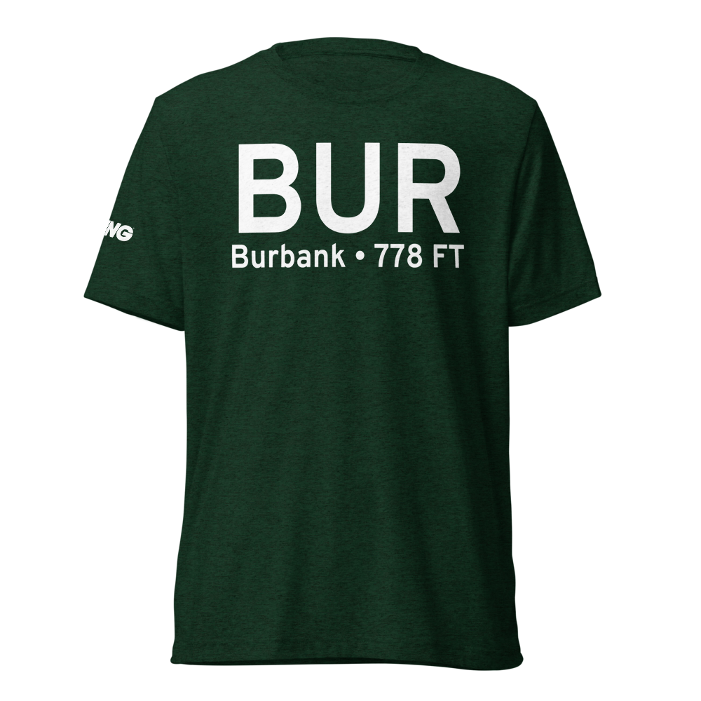Burbank (KBUR) Airport Tri-blend T-Shirt 