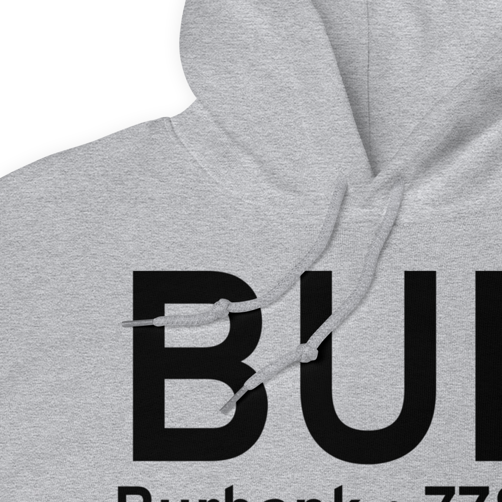 Burbank (KBUR) Airport Hoodie Sweatshirt 